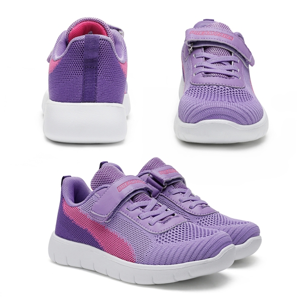 Boys Girls Tennis Running Shoes - PURPLE FUCHSIA - 1